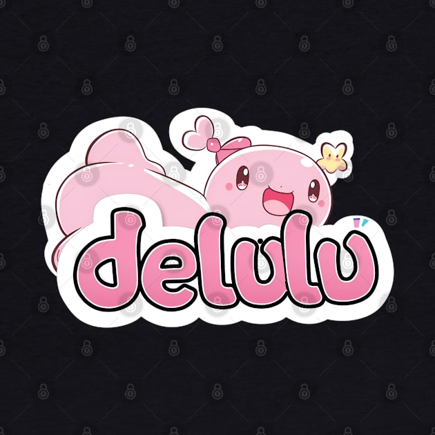 Delulu Axolotl by MaystarUniverse